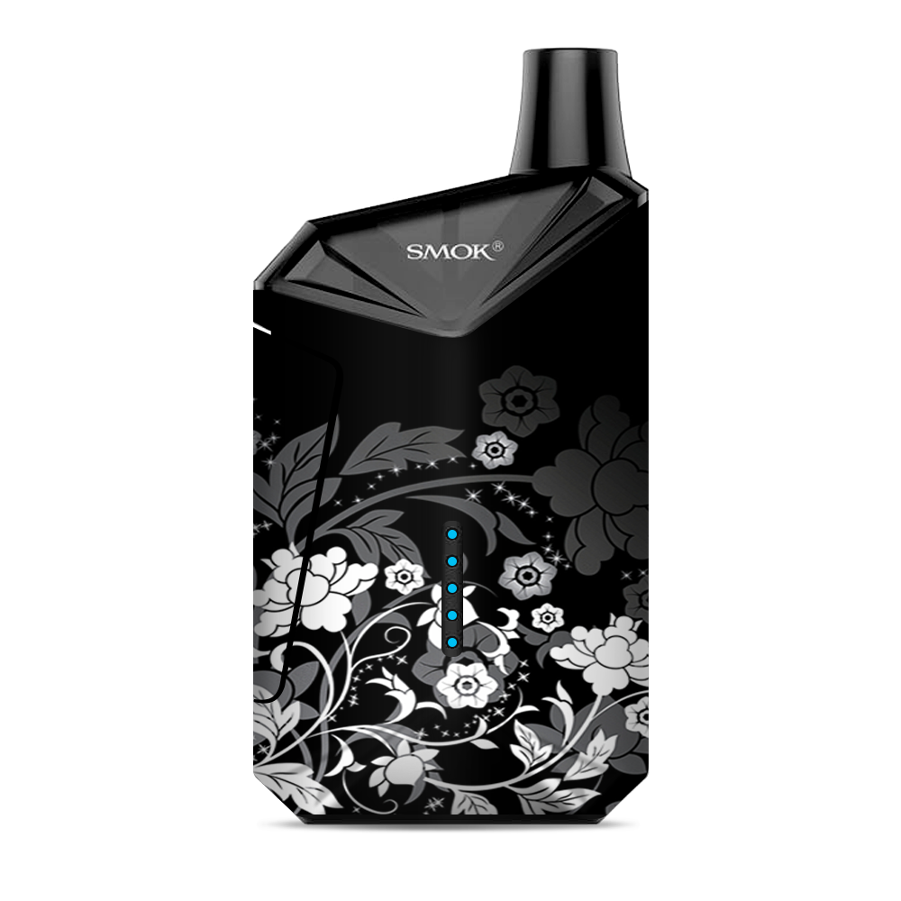  Black Floral Pattern Smok  X-Force AIO Kit  Skin