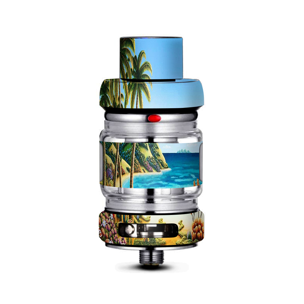  Beach Water Palm Trees Freemax Mesh Pro Tank Skin