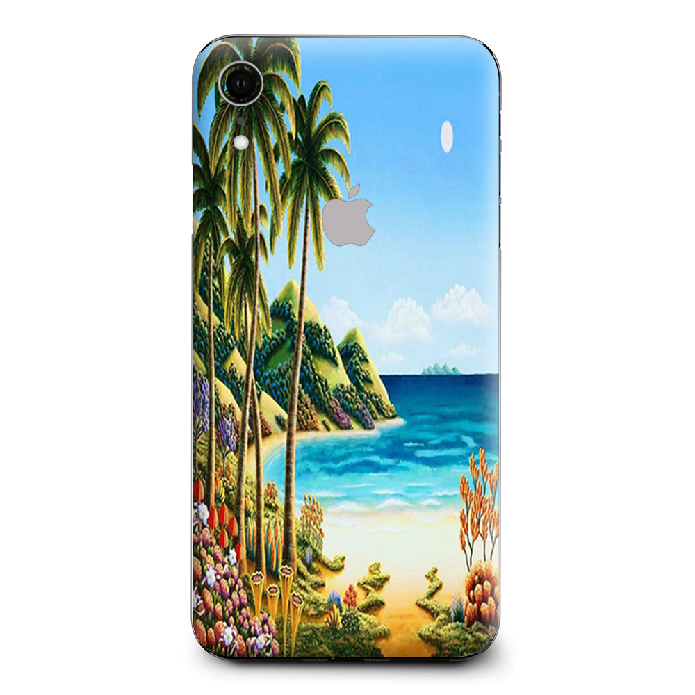Beach Water Palm Trees Apple iPhone XR Skin