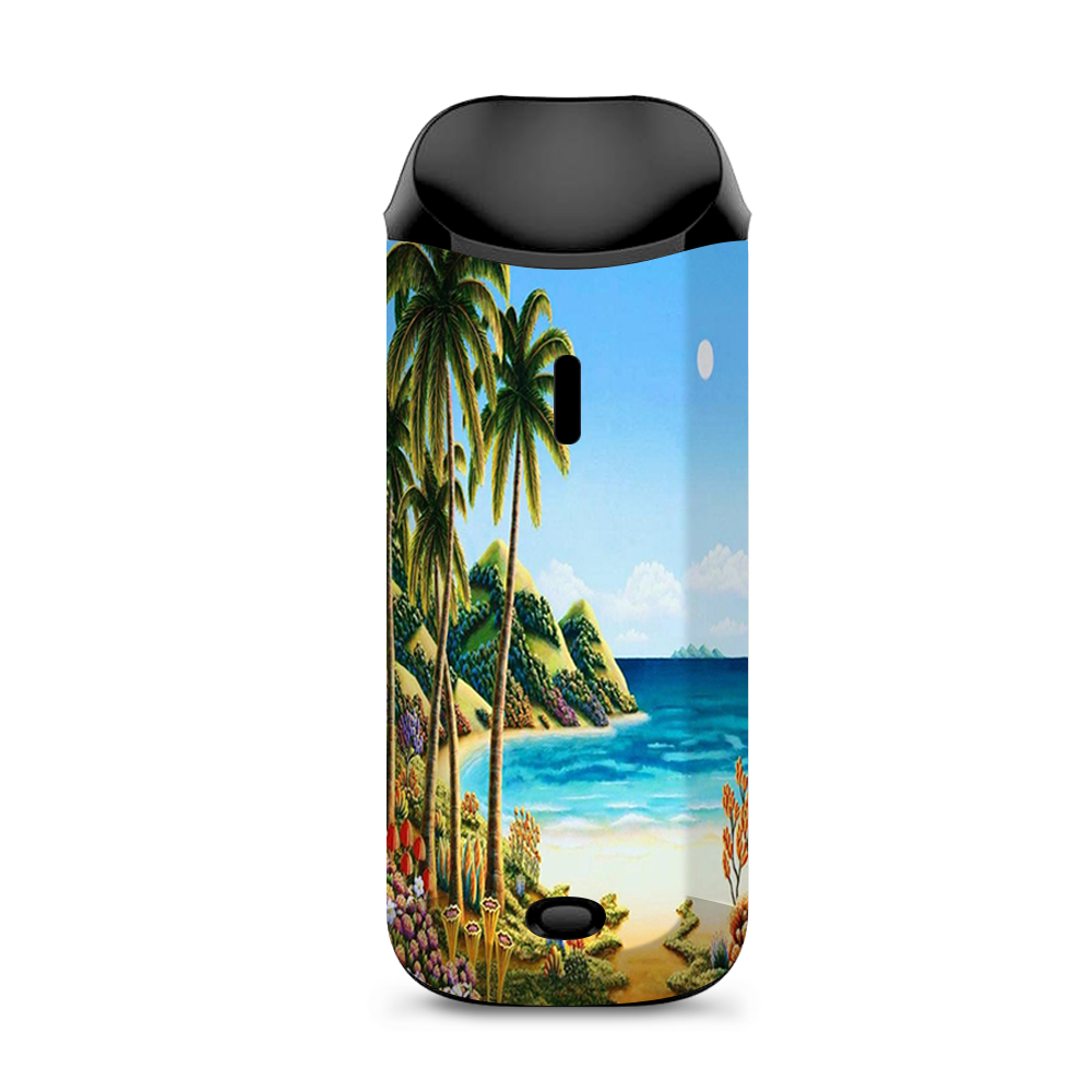 Beach Water Palm Trees Vaporesso Nexus AIO Kit Skin