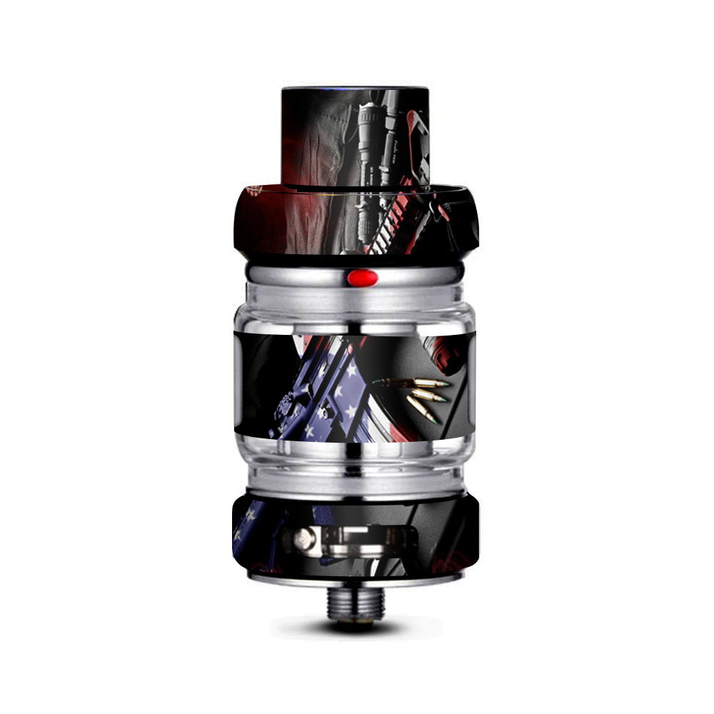  Military Rifle America Flag Freemax Mesh Pro Tank Skin