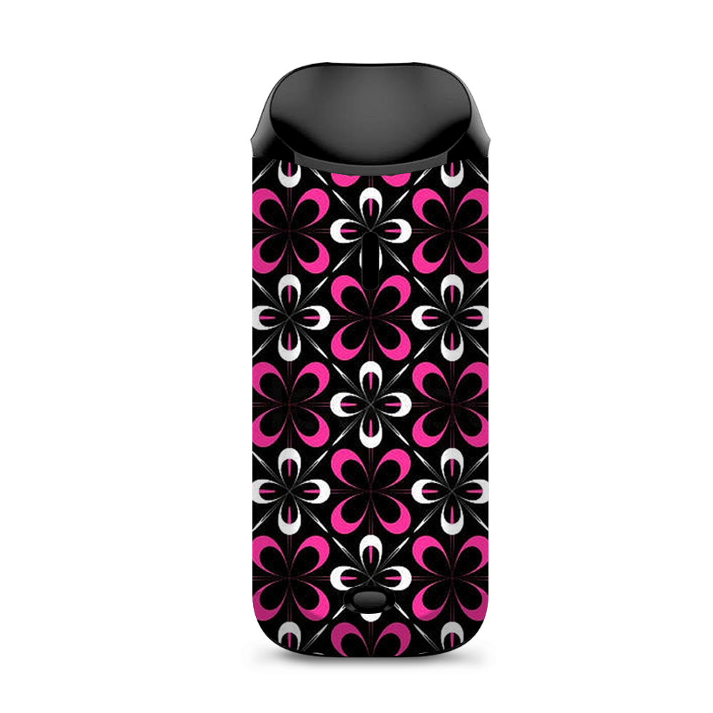  Abstract Pink Black Pattern Vaporesso Nexus AIO Kit Skin