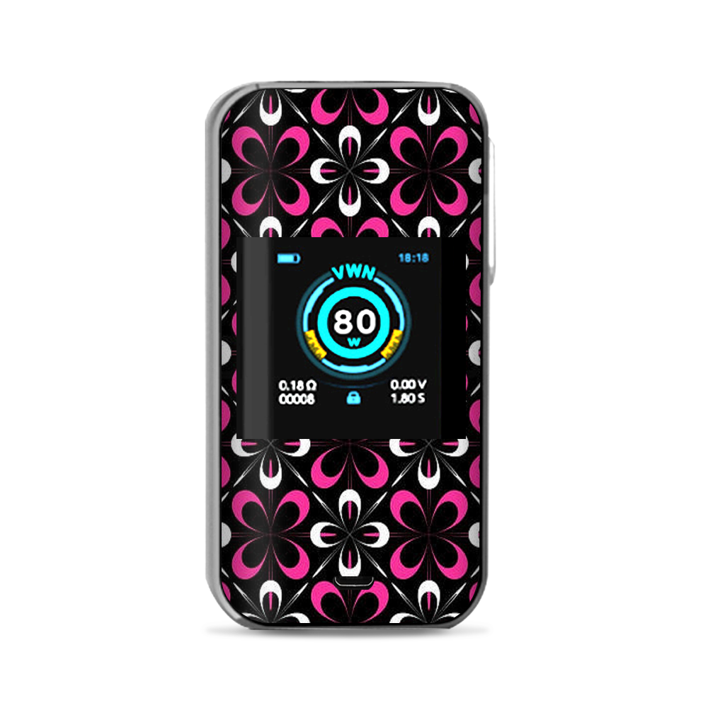  Abstract Pink Black Pattern Vaporesso Luxe Nano Kit Skin