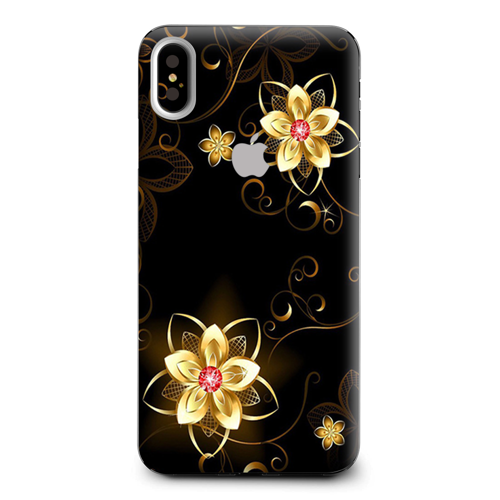 Glowing Flowers Abstract Apple iPhone XS Max Skin