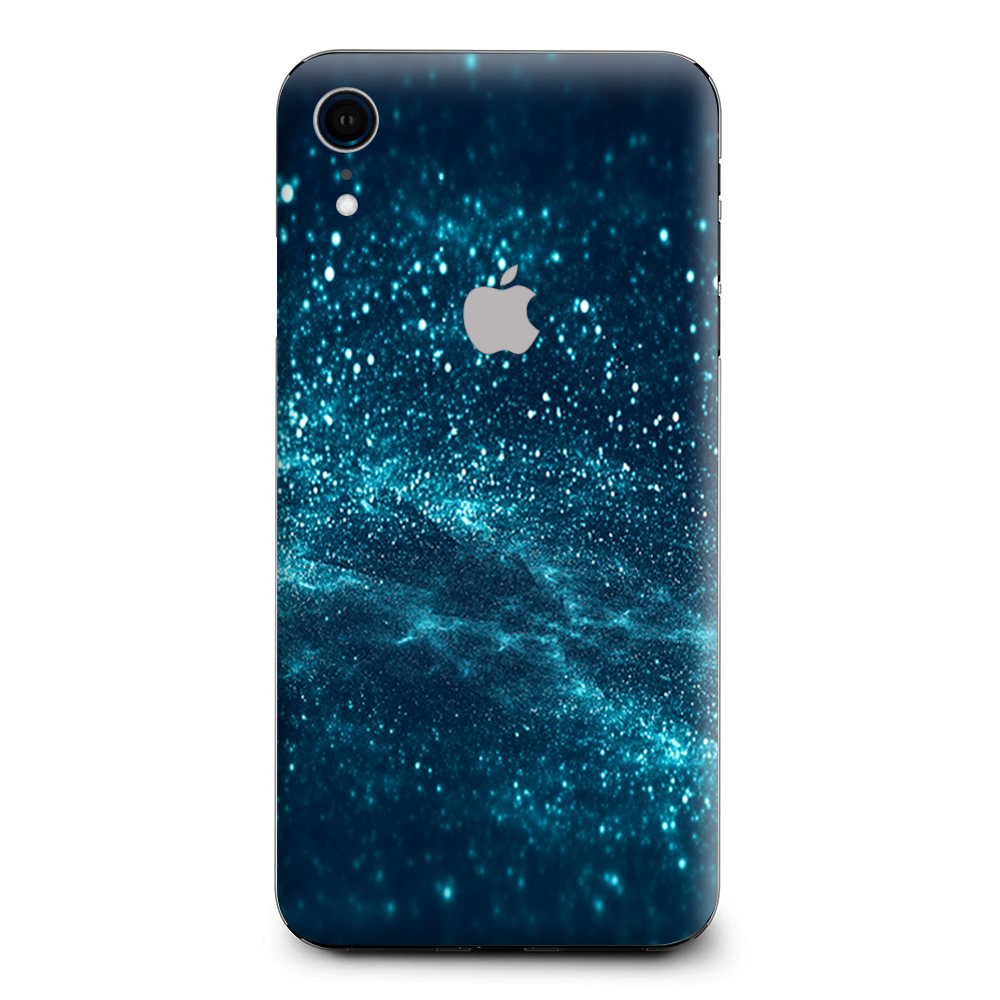 Blue Nebula Meteor Shower Apple iPhone XR Skin