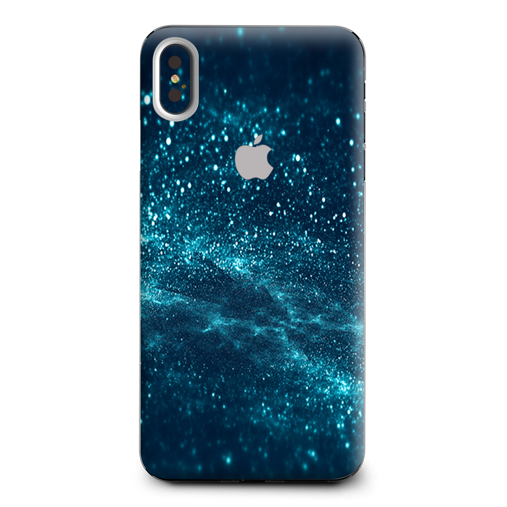 Blue Nebula Meteor Shower Apple iPhone XS Max Skin