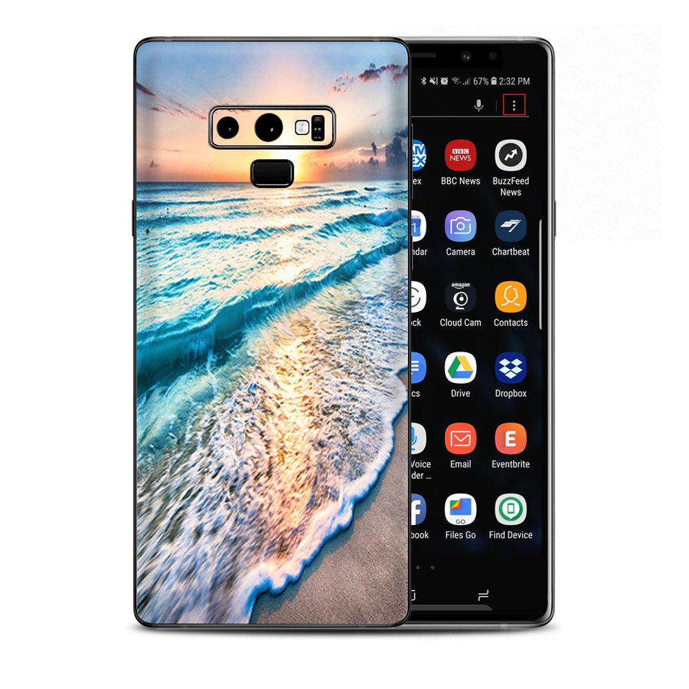 Sunset On Beach Samsung Galaxy Note 9 Skin