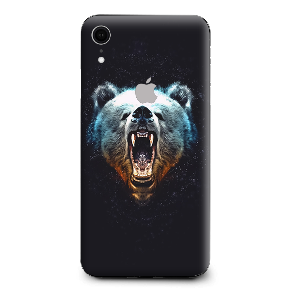 Growling Bear Head Apple iPhone XR Skin