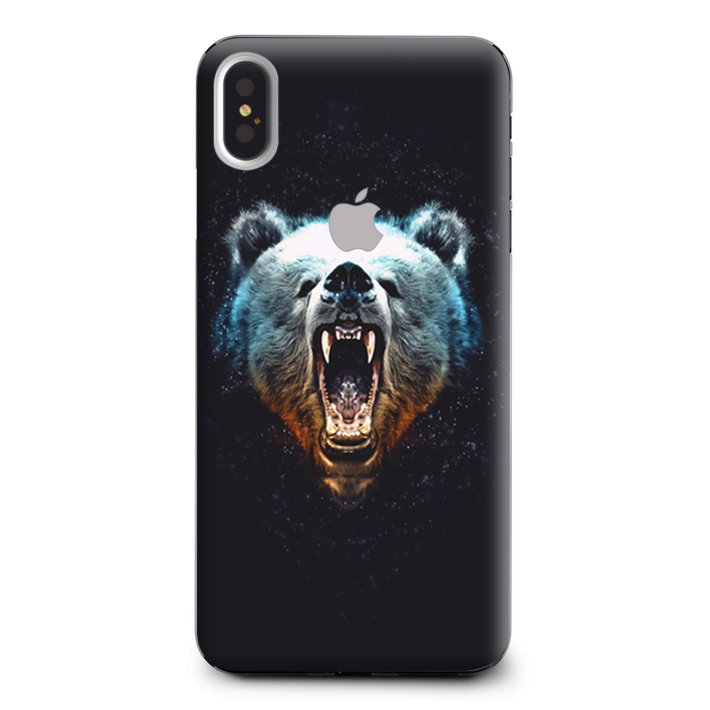 Growling Bear Head Apple iPhone XS Max Skin