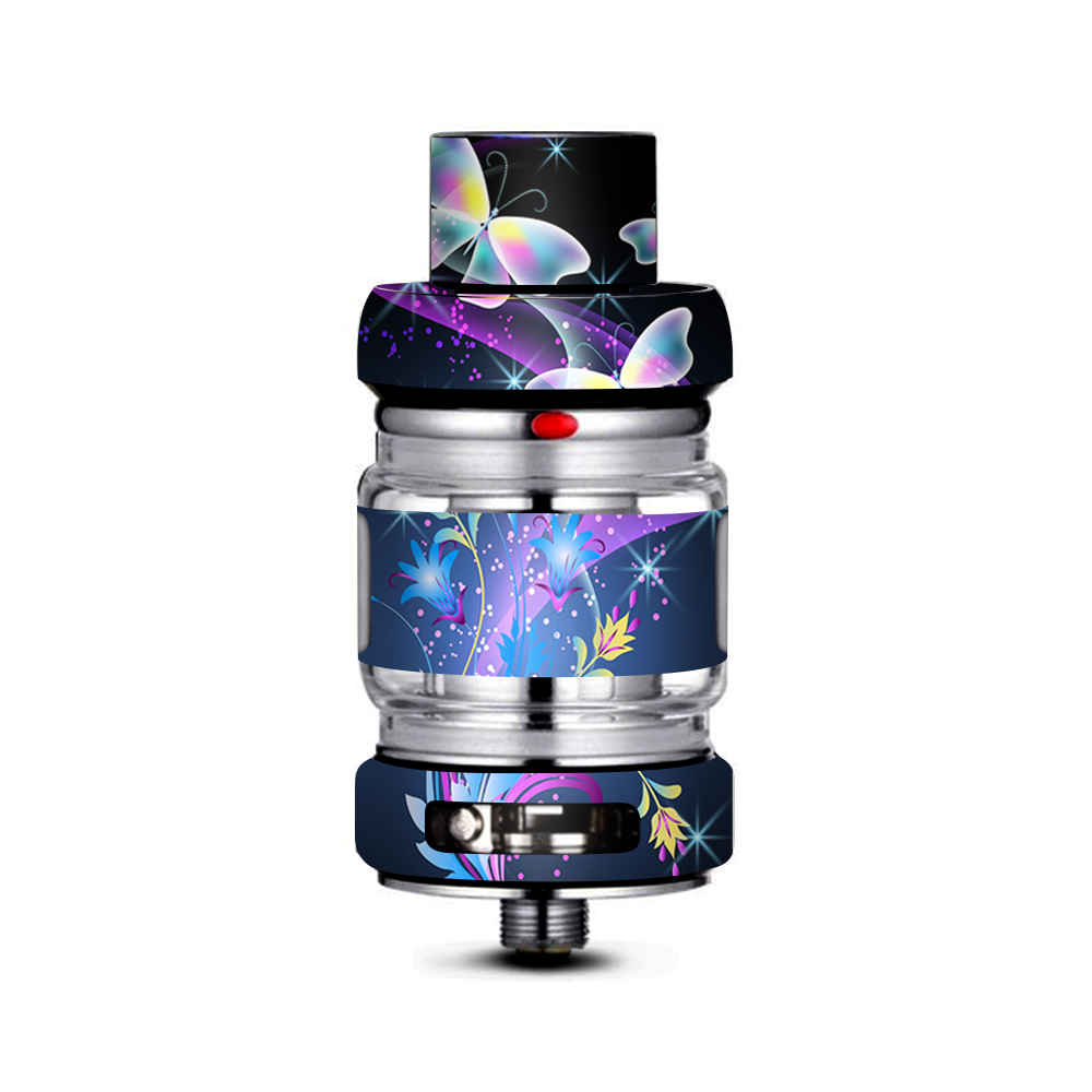  Glowing Butterflies In Flight Freemax Mesh Pro Tank Skin