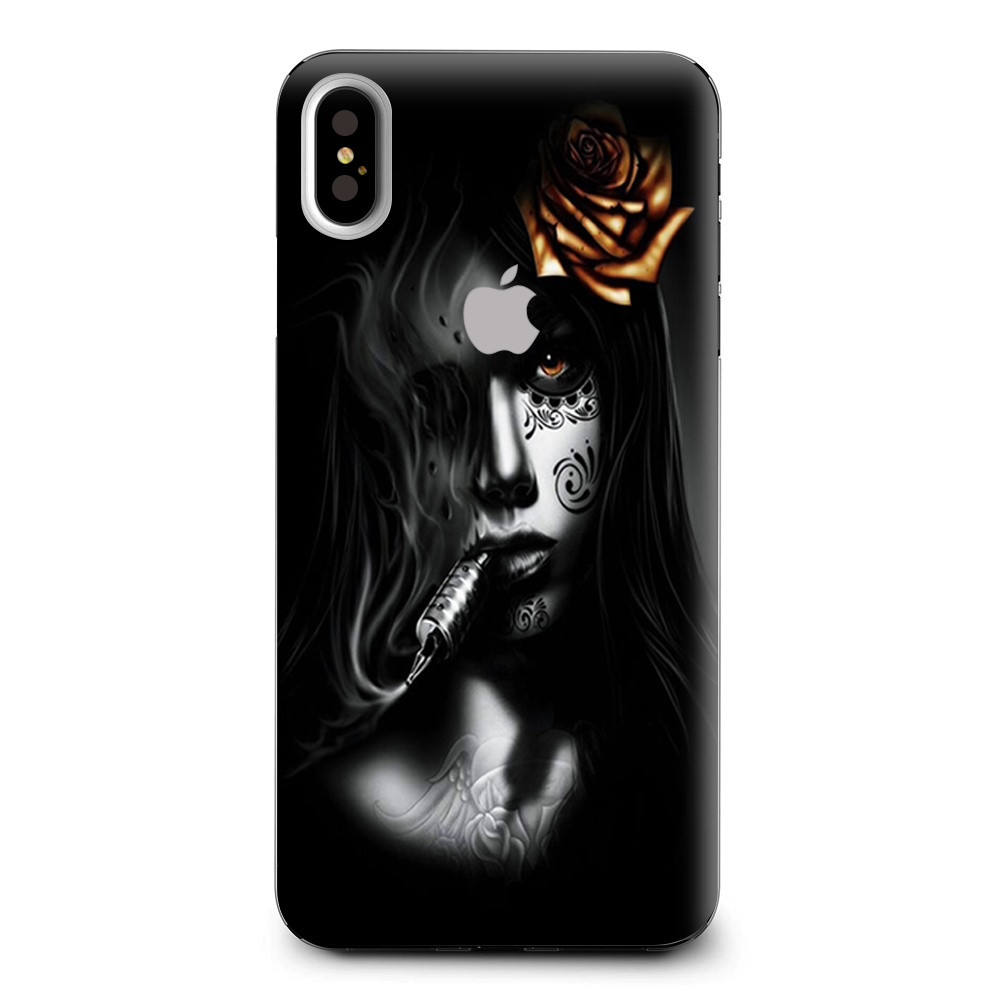Dark Rose Tattoo Girl Apple iPhone XS Max Skin