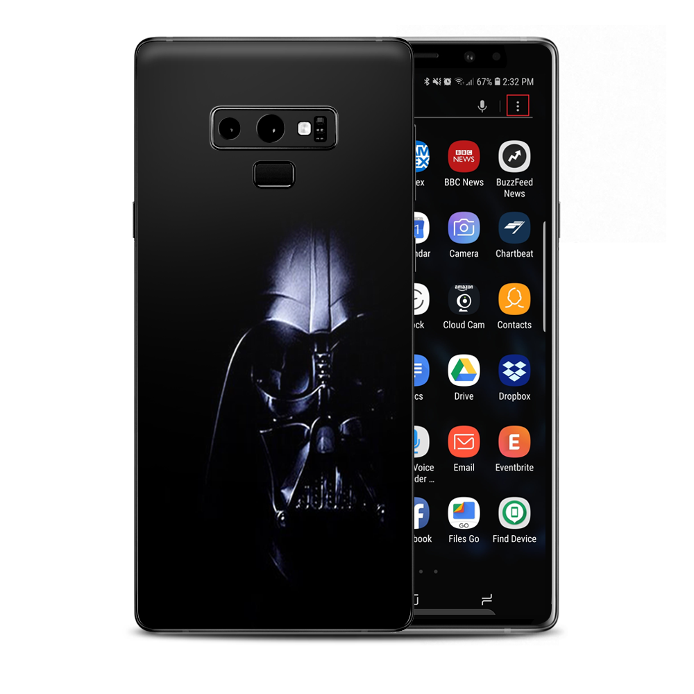 Lord Vader Darkside Samsung Galaxy Note 9 Skin