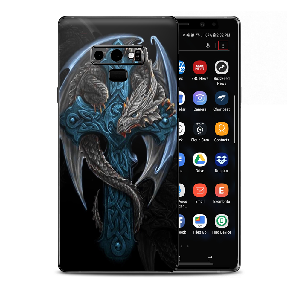 Dragon On Cross Samsung Galaxy Note 9 Skin