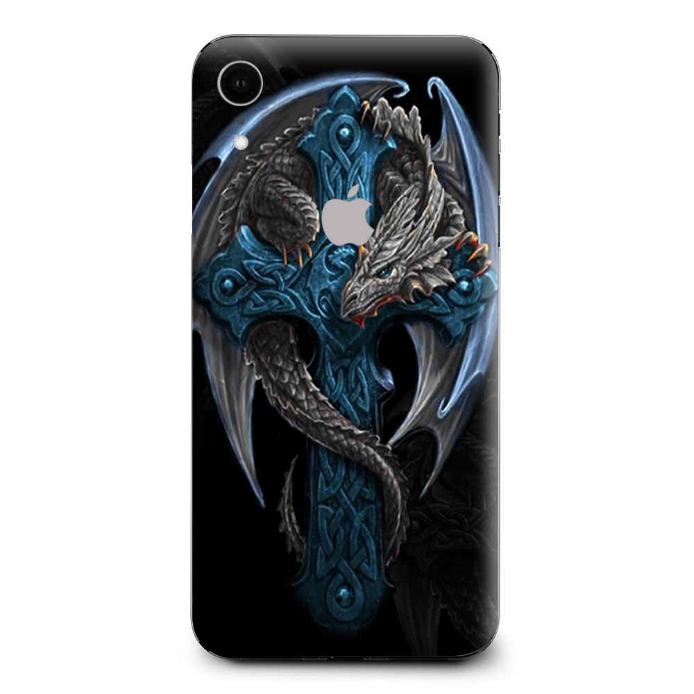 Dragon On Cross Apple iPhone XR Skin