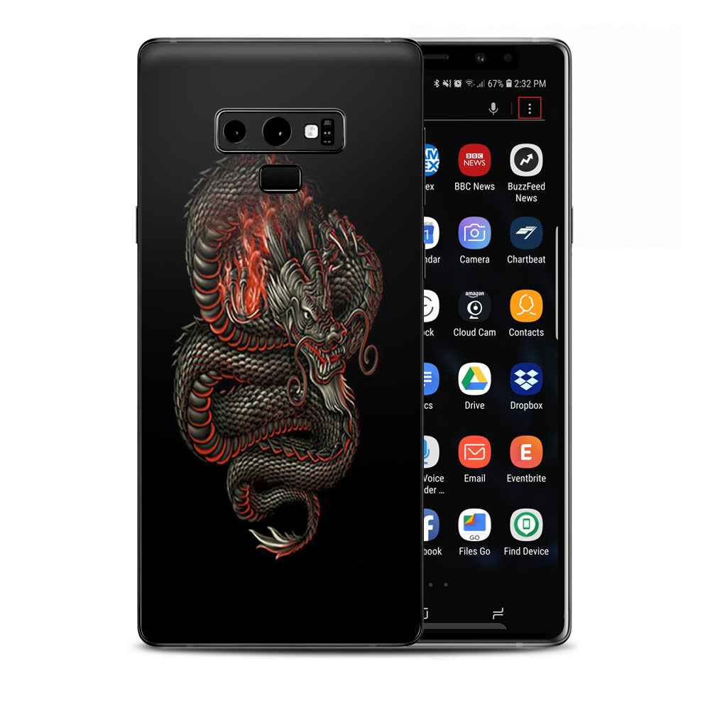 Dragon Snake Serpant Samsung Galaxy Note 9 Skin