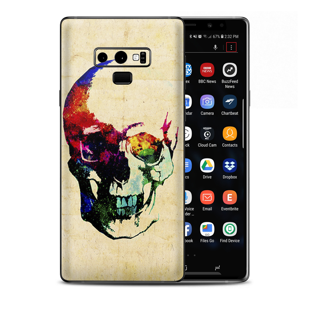 Skeleton In Color Samsung Galaxy Note 9 Skin