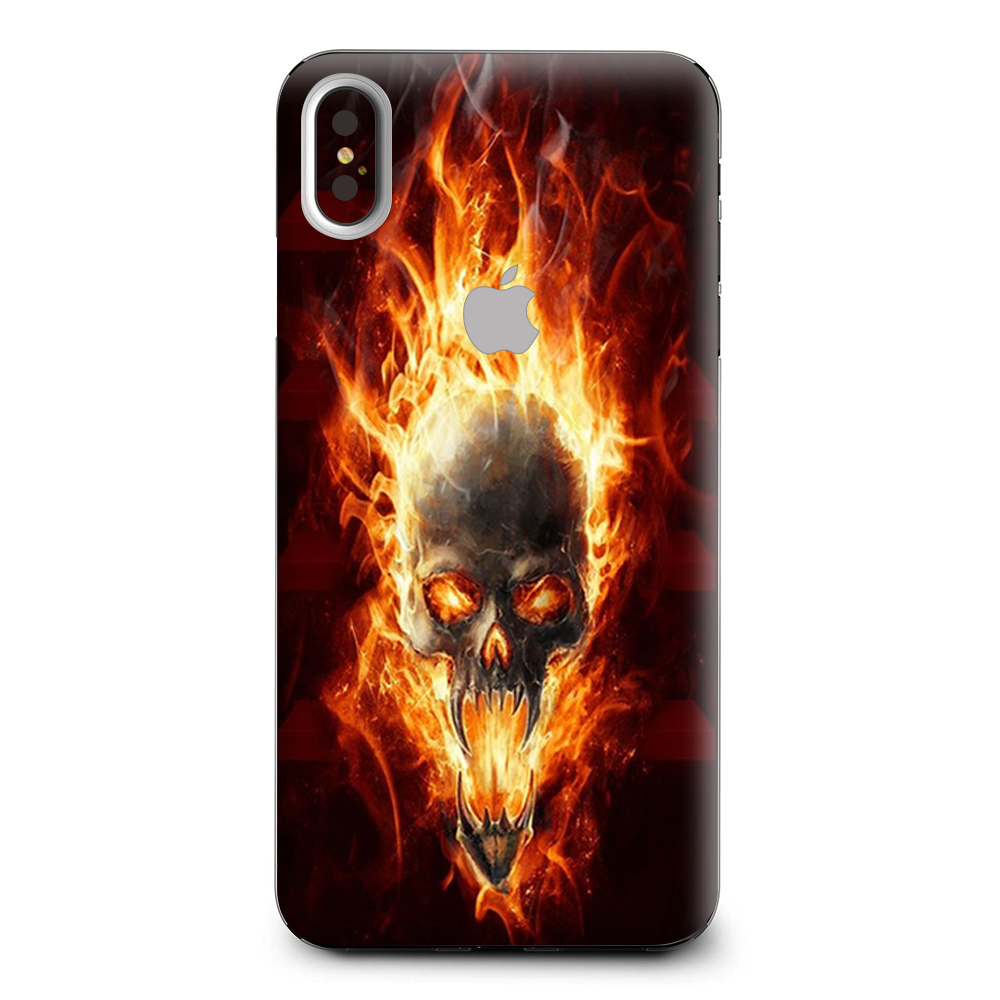 Fire Skull In Flames Apple iPhone XS Max Skin