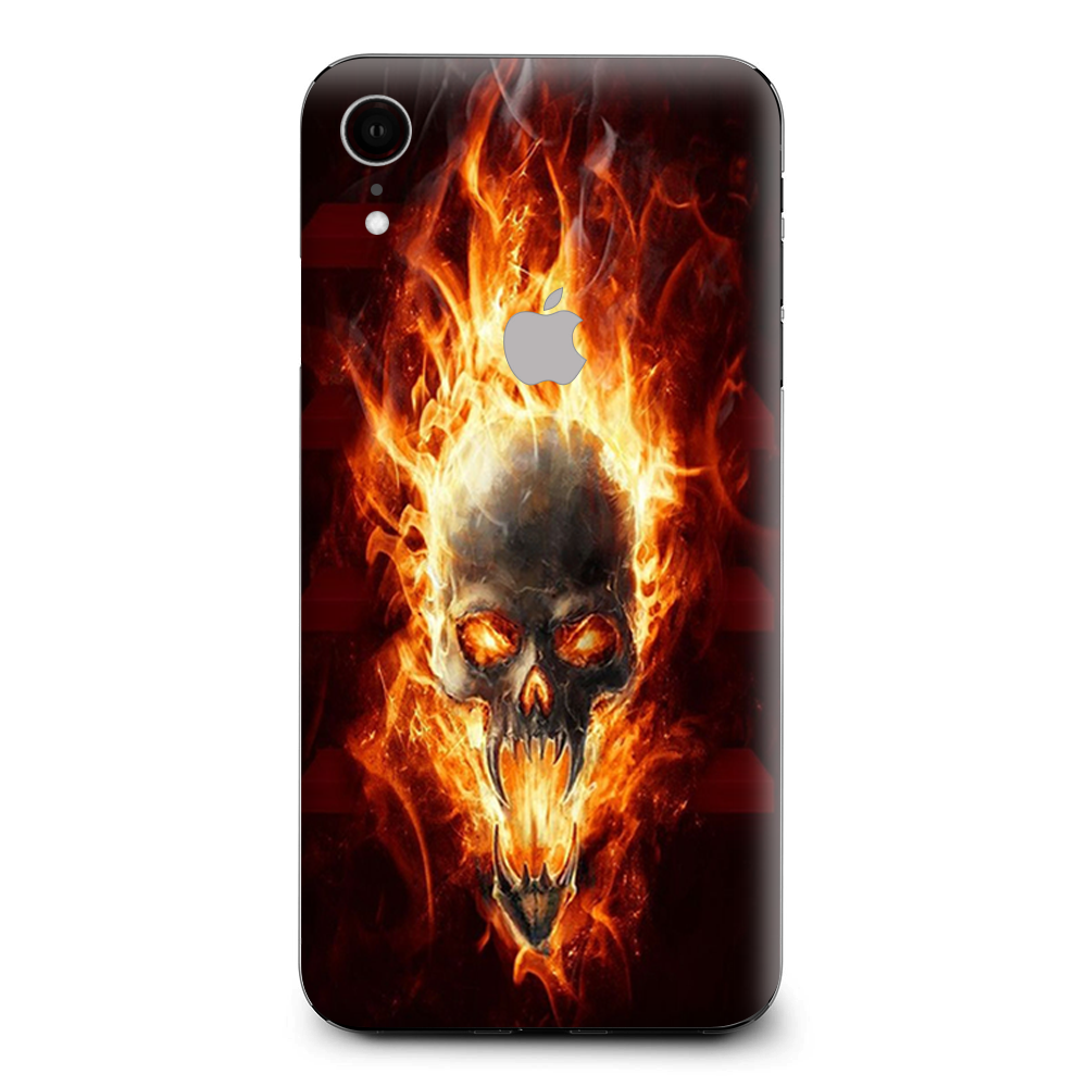 Fire Skull In Flames Apple iPhone XR Skin