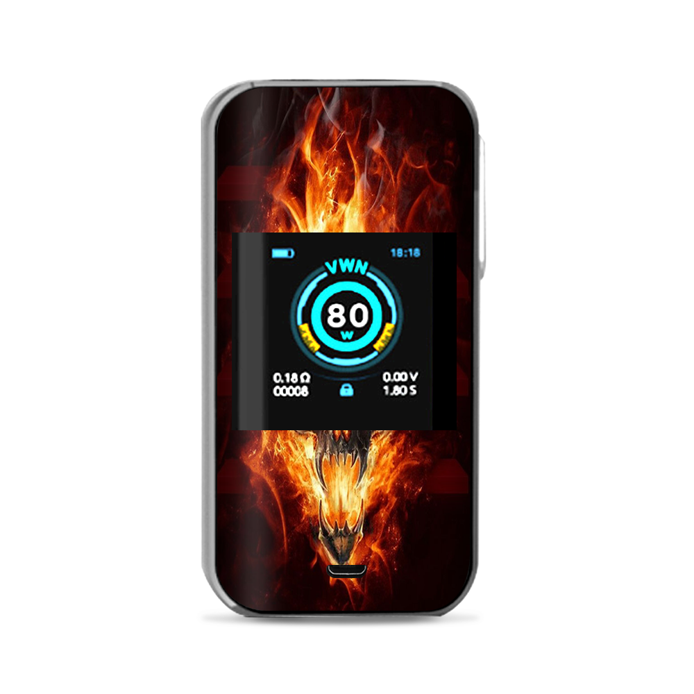  Fire Skull In Flames Vaporesso Luxe Nano Kit Skin