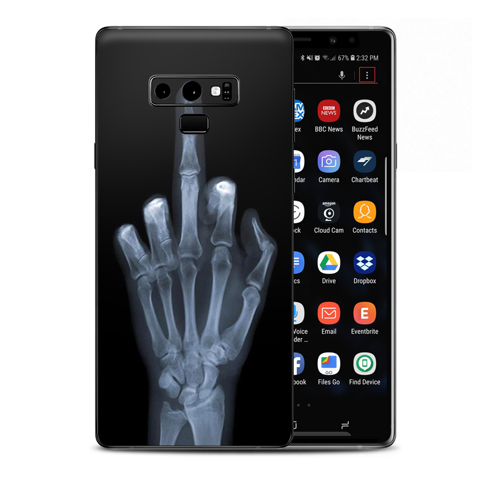 Hand Sign  X-Ray #1 Samsung Galaxy Note 9 Skin