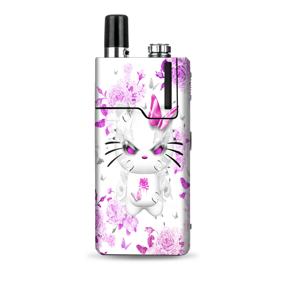 Decal Vinyl Wrap Compatible with Lost Vape Orion Q / Mean Kitty in Pink itsaskin.com Decal Vinyl Wrap Compatible with Lost Vape Orion Q / Mean Kitty in Pink itsaskin.com