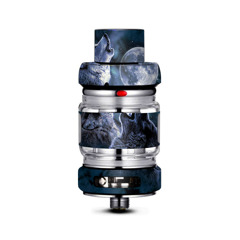  Howling Wolves At Moon Freemax Mesh Pro Tank Skin