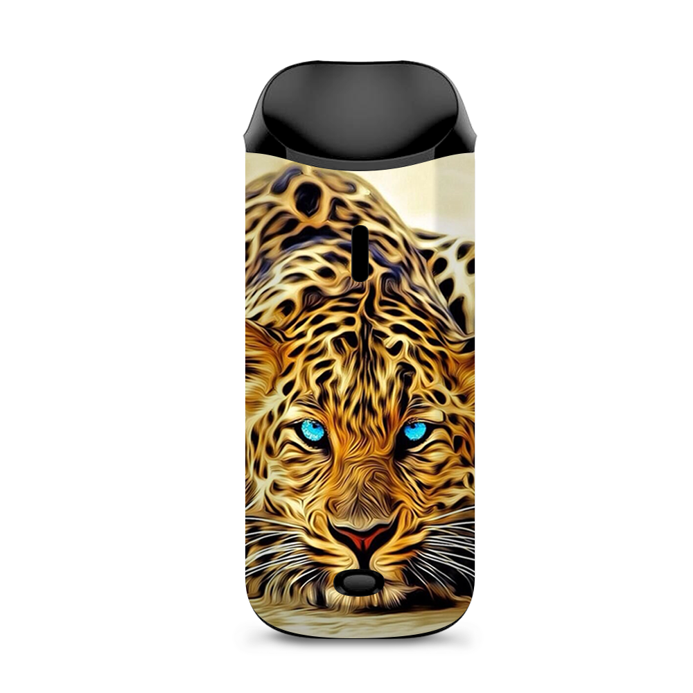  Leopard With Blue Eyes Vaporesso Nexus AIO Kit Skin