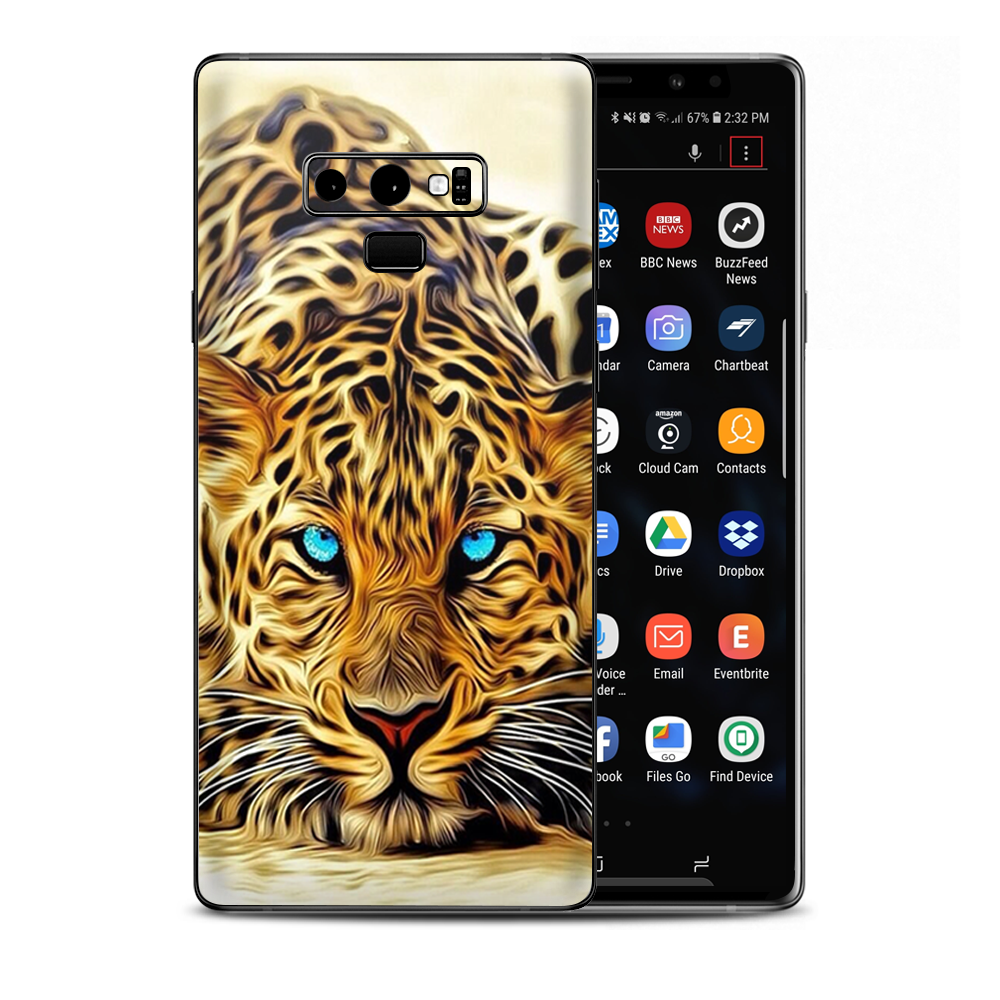 Leopard With Blue Eyes Samsung Galaxy Note 9 Skin