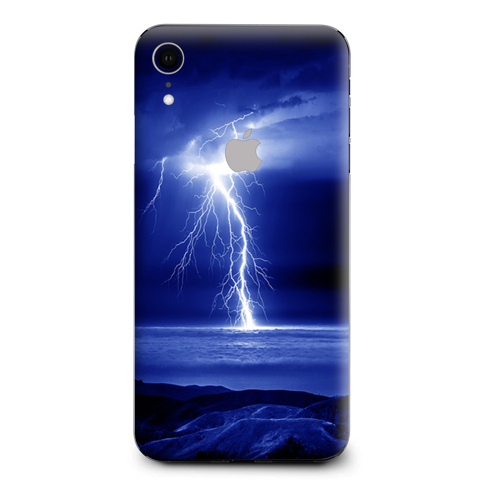 Lightning On The Ocean Apple iPhone XR Skin
