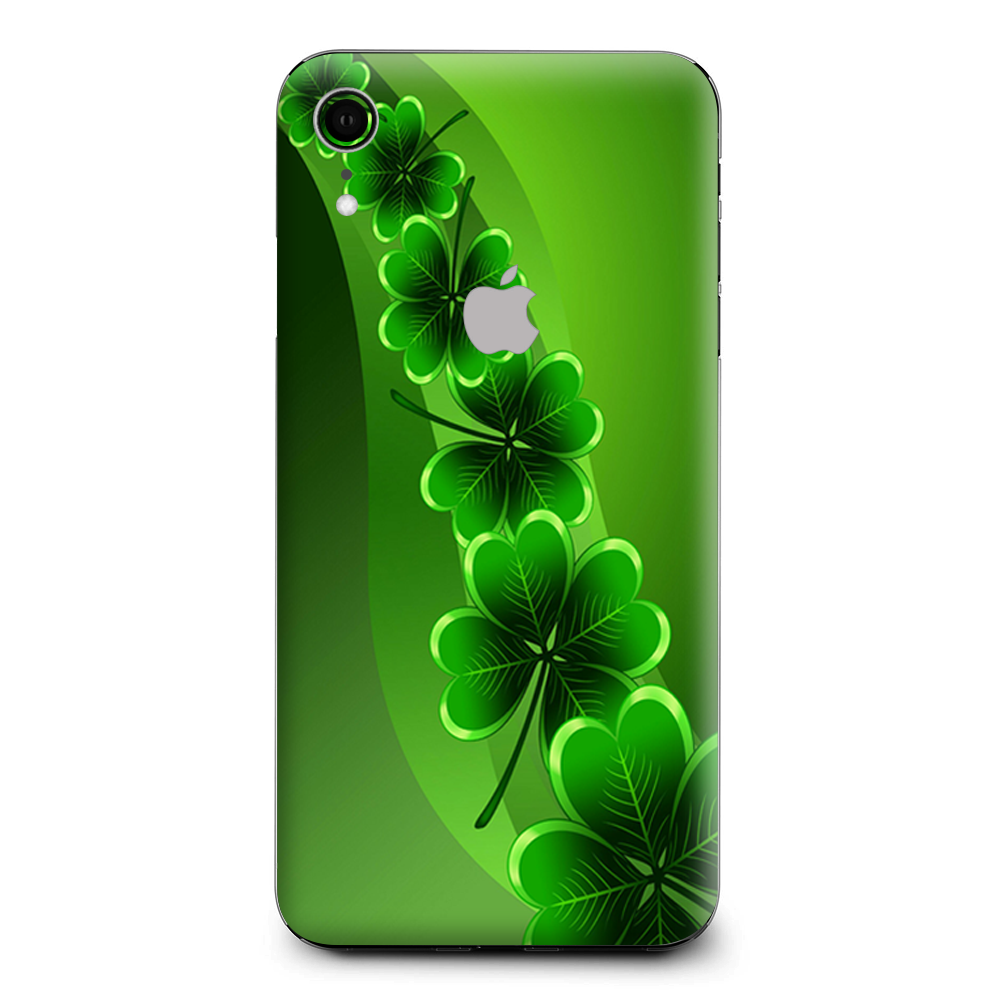 Shamrocks 4 Leaf Clover Apple iPhone XR Skin