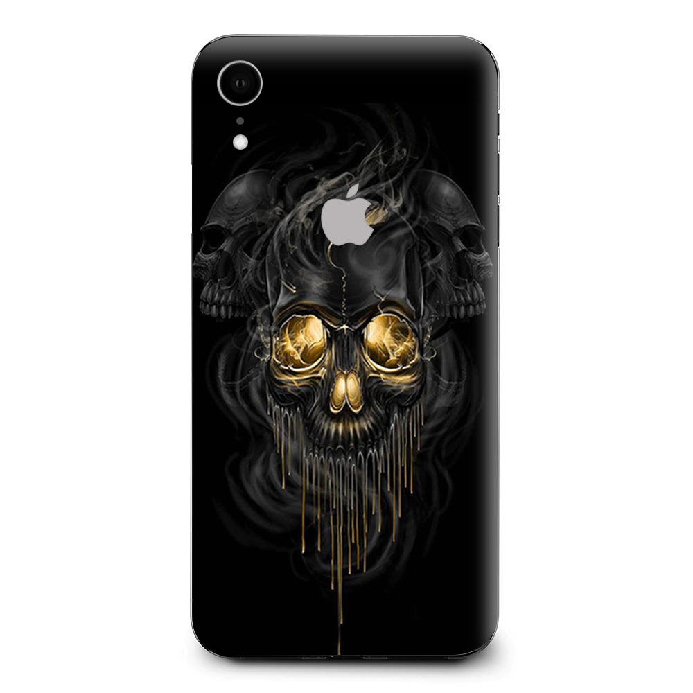 Golden Skull Apple iPhone XR Skin