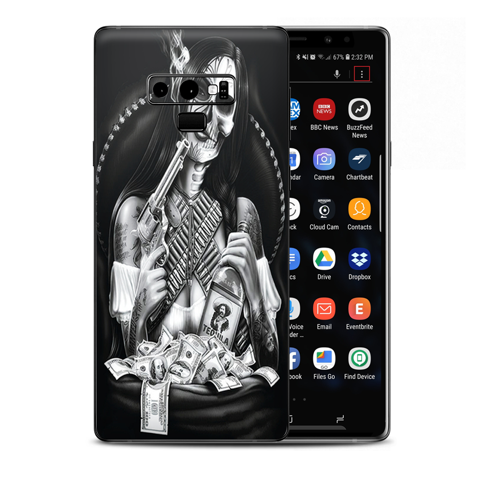 Skull Girl Gangster Samsung Galaxy Note 9 Skin