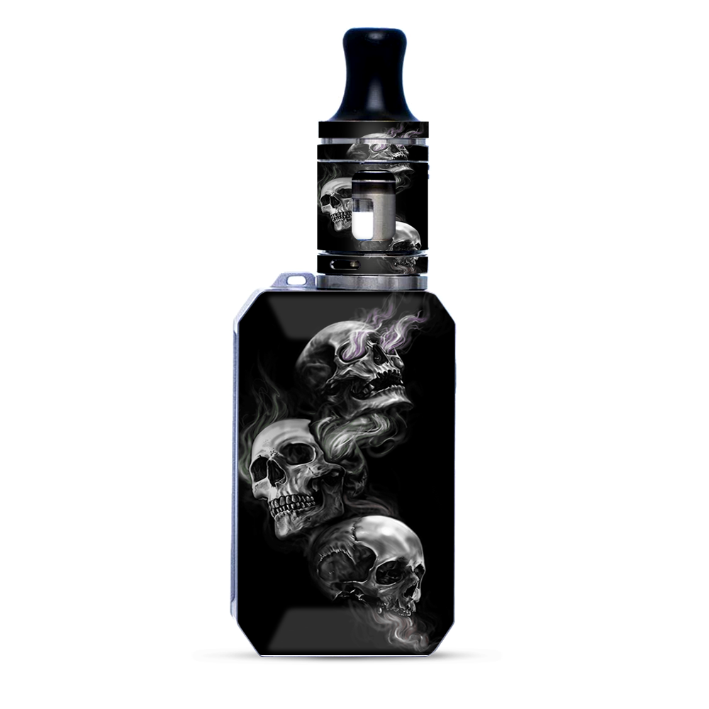 Glowing Skulls In Smoke