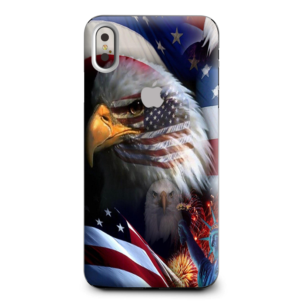 Usa Bald Eagle In Flag Apple iPhone XS Max Skin