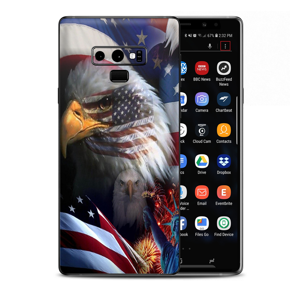 Usa Bald Eagle In Flag Samsung Galaxy Note 9 Skin