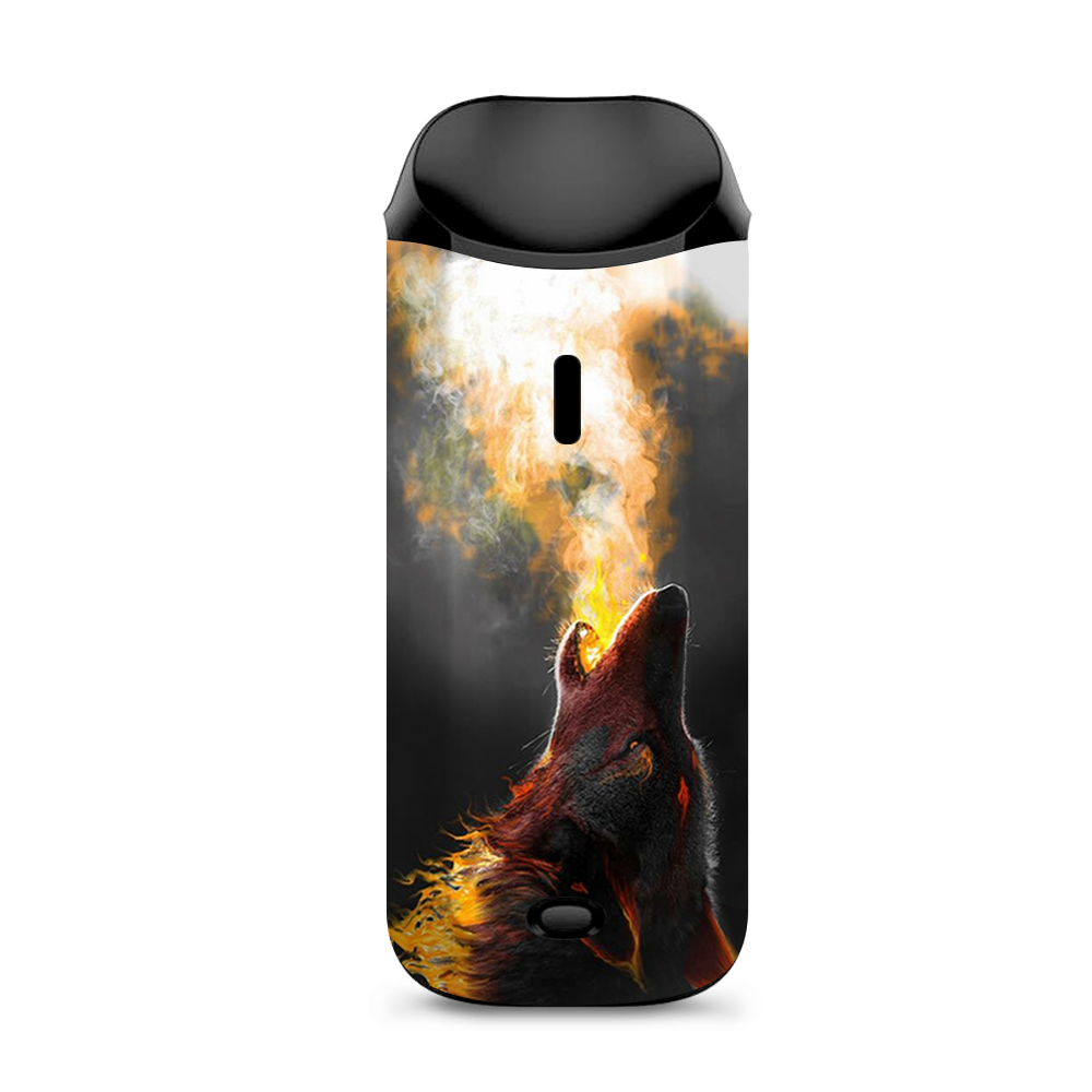  Wolf Howling At Moon Vaporesso Nexus AIO Kit Skin