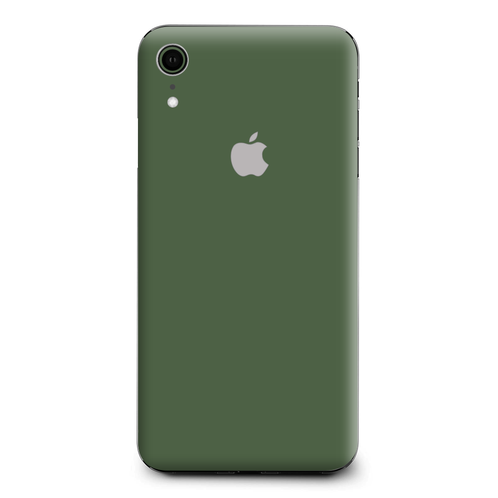 Solid Olive Green Apple iPhone XR Skin