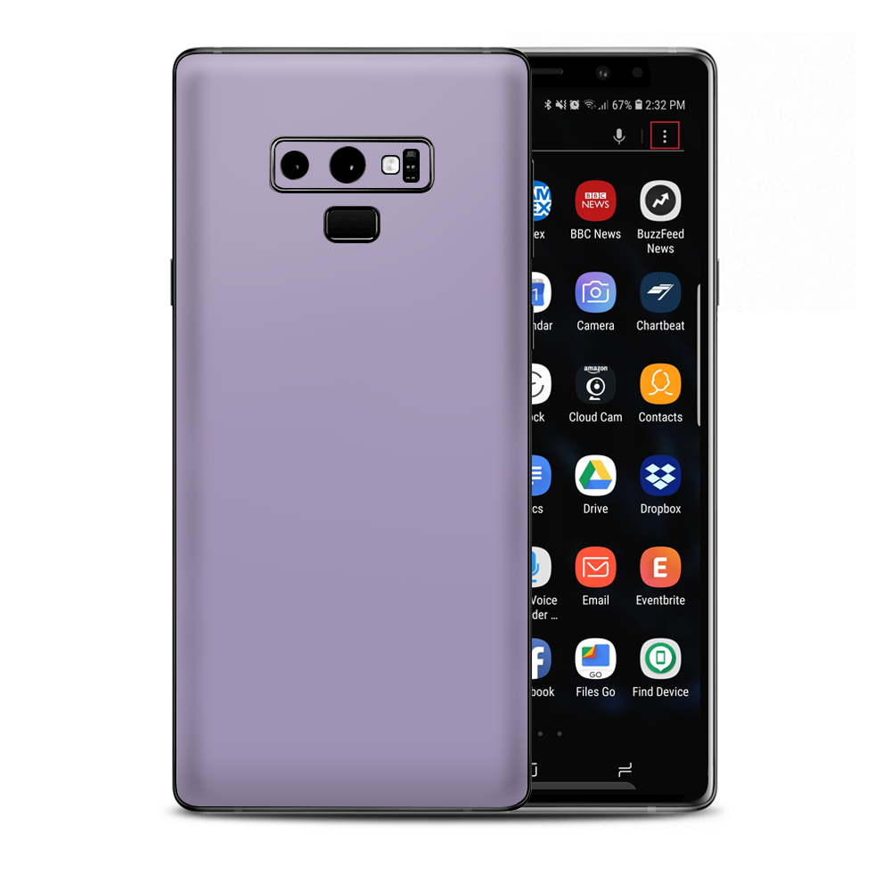 Solid Lavendar Samsung Galaxy Note 9 Skin