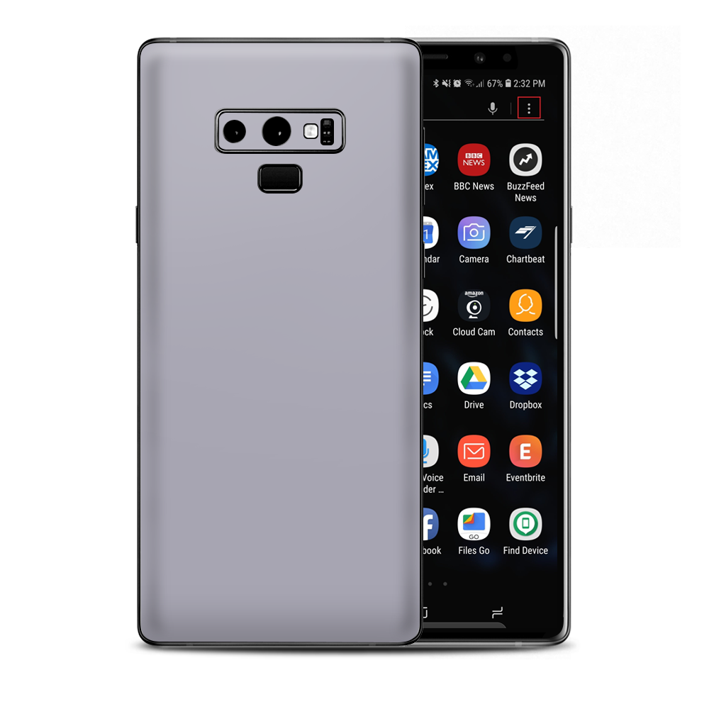 Solid Gray Samsung Galaxy Note 9 Skin