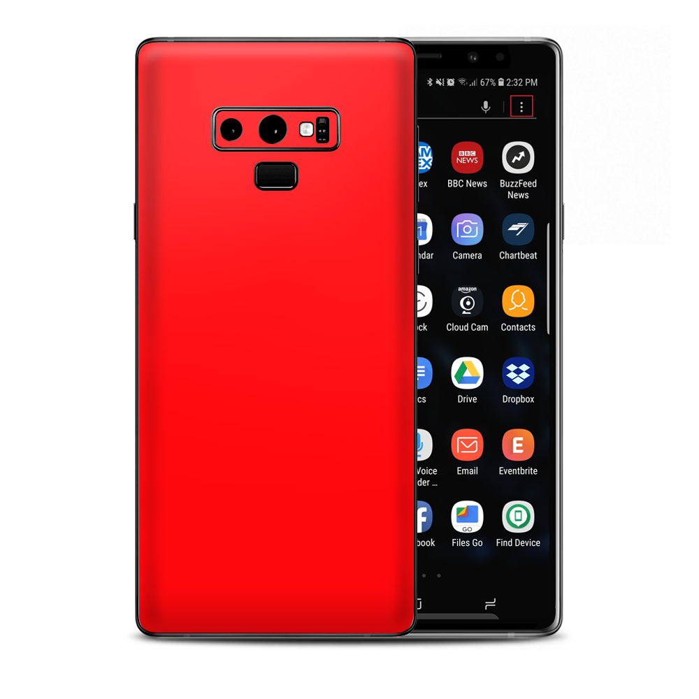 Solid Red Color Samsung Galaxy Note 9 Skin