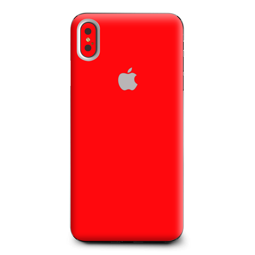 Solid Red Color Apple iPhone XS Max Skin