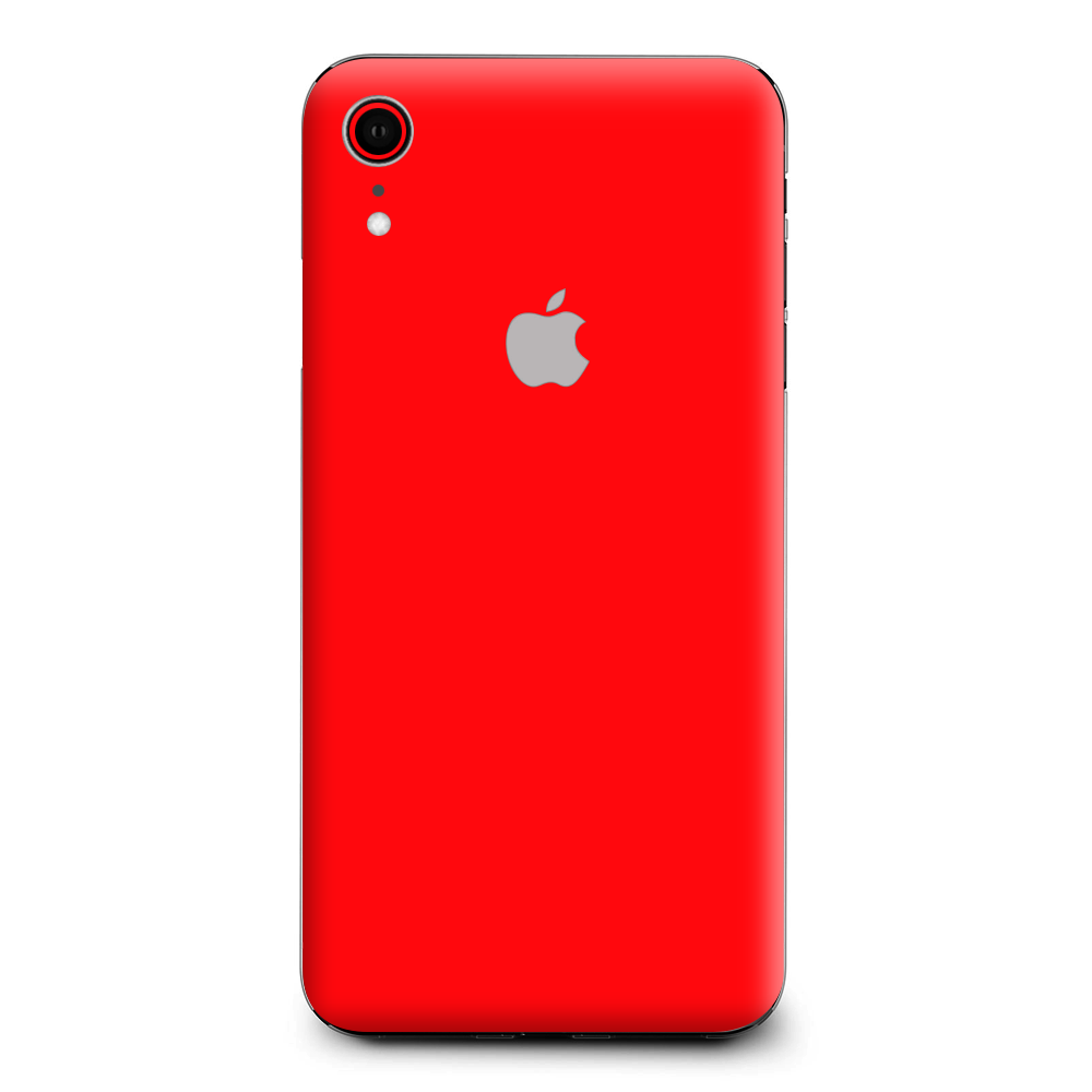 Solid Red Color Apple iPhone XR Skin