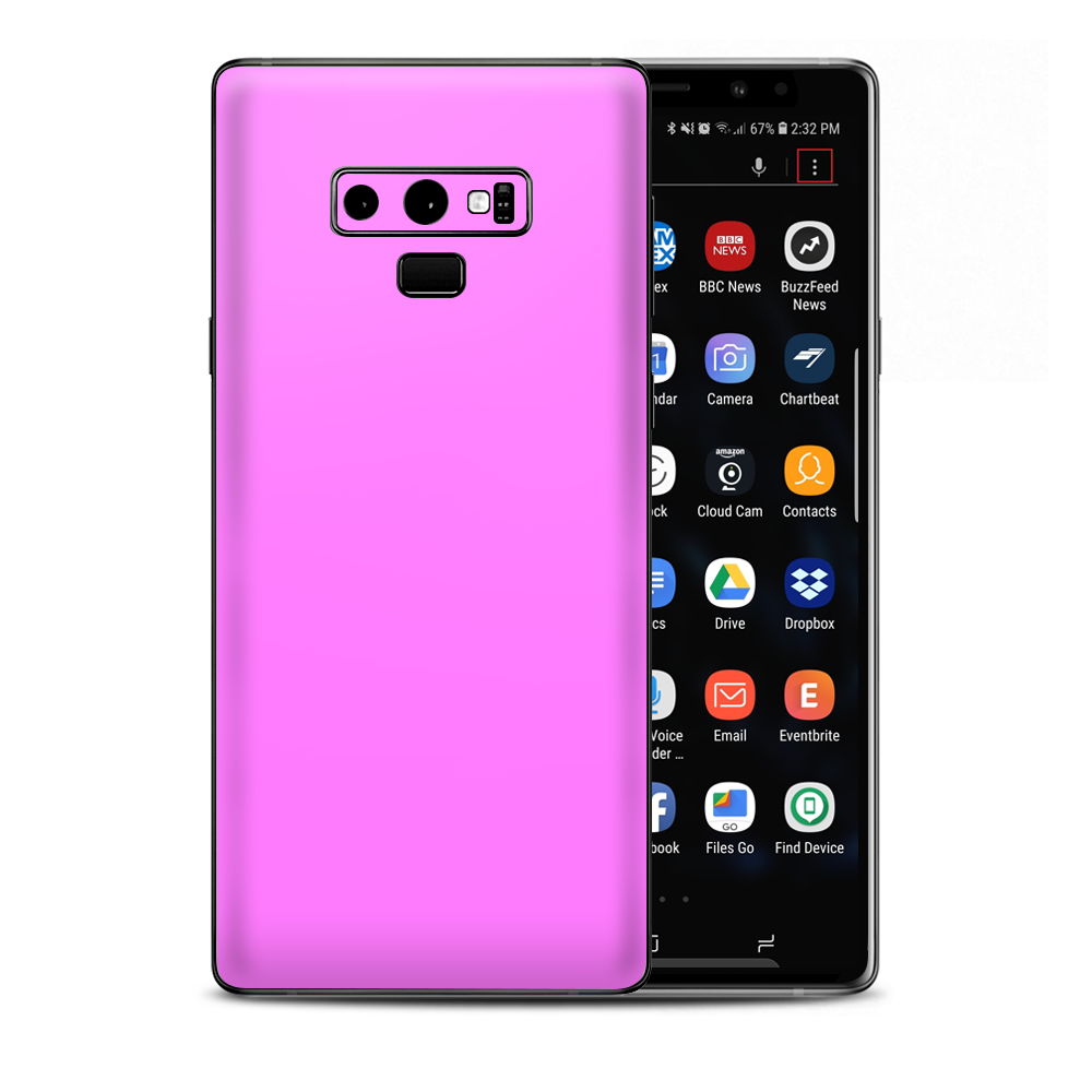 Solid Pink Color Samsung Galaxy Note 9 Skin