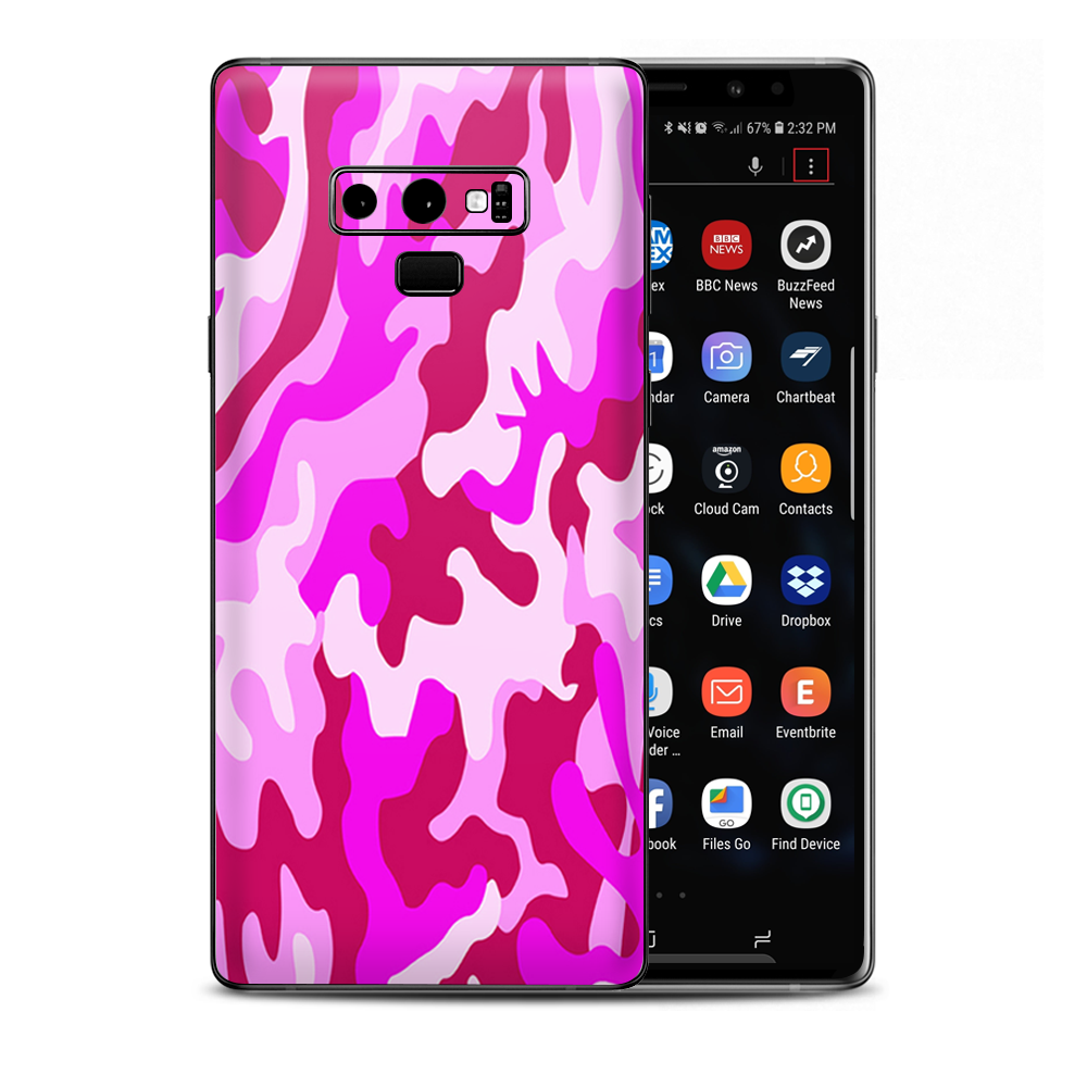 Pink Camo, Camouflage Samsung Galaxy Note 9 Skin