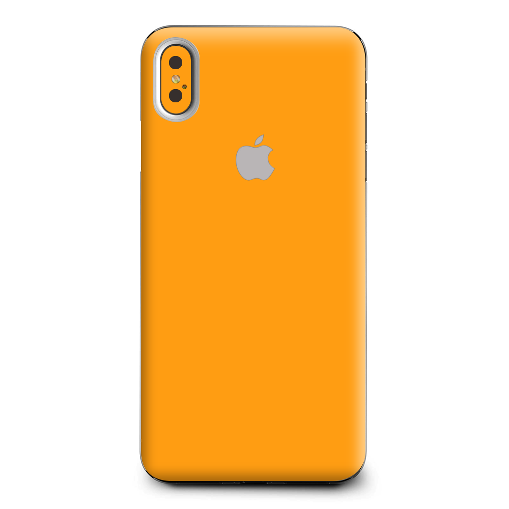 Solid Orange Apple iPhone XS Max Skin