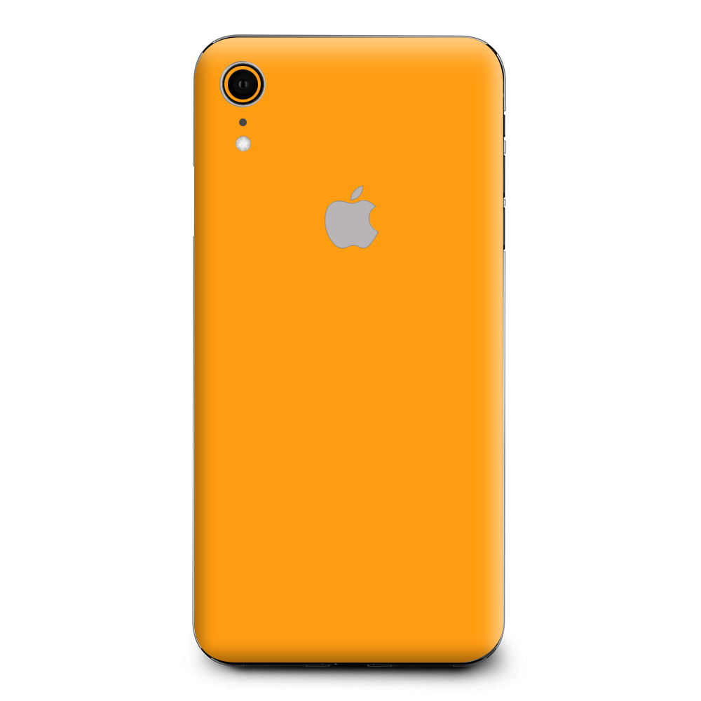 Solid Orange Apple iPhone XR Skin