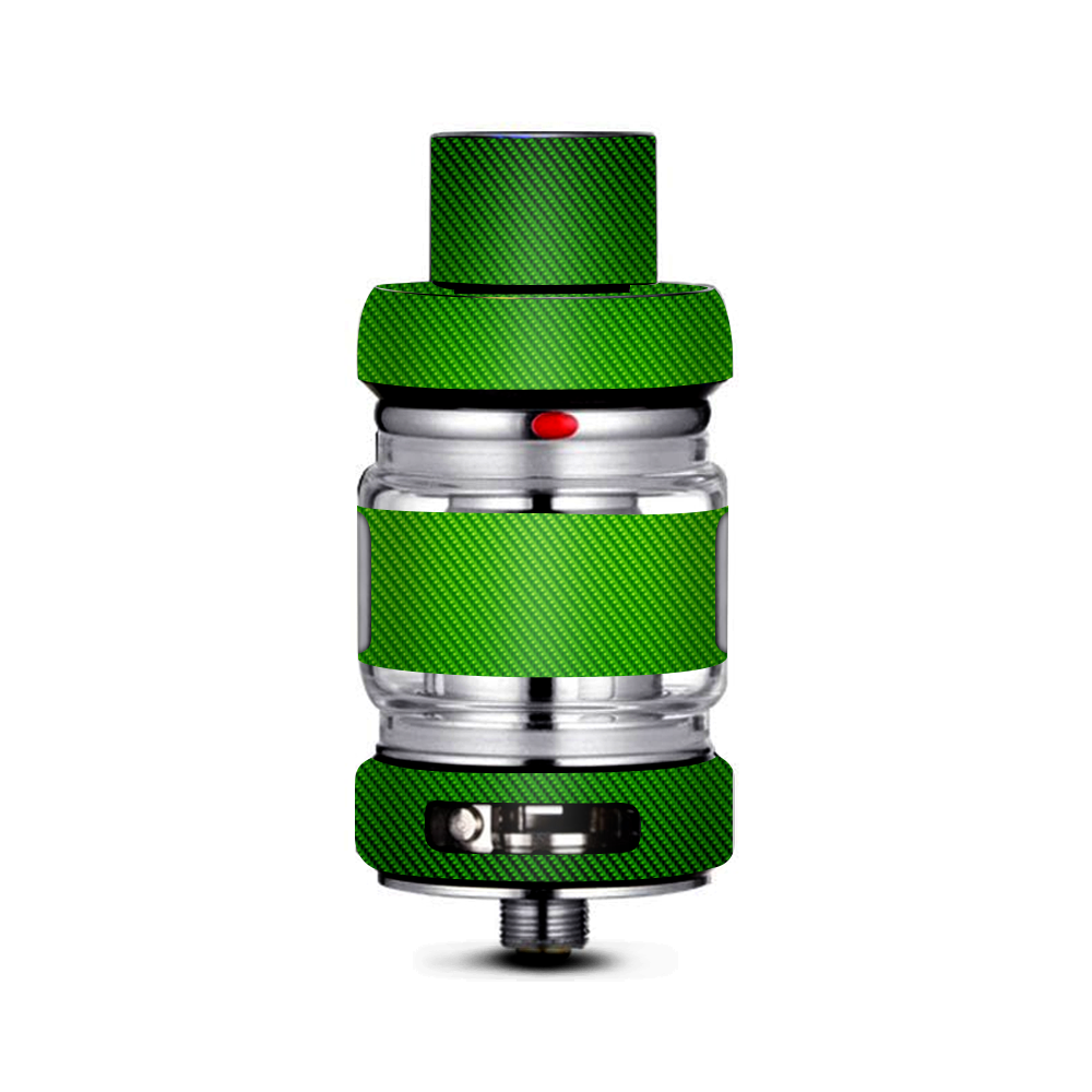  Lime Green Carbon Fiber Look Freemax Mesh Pro Tank Skin