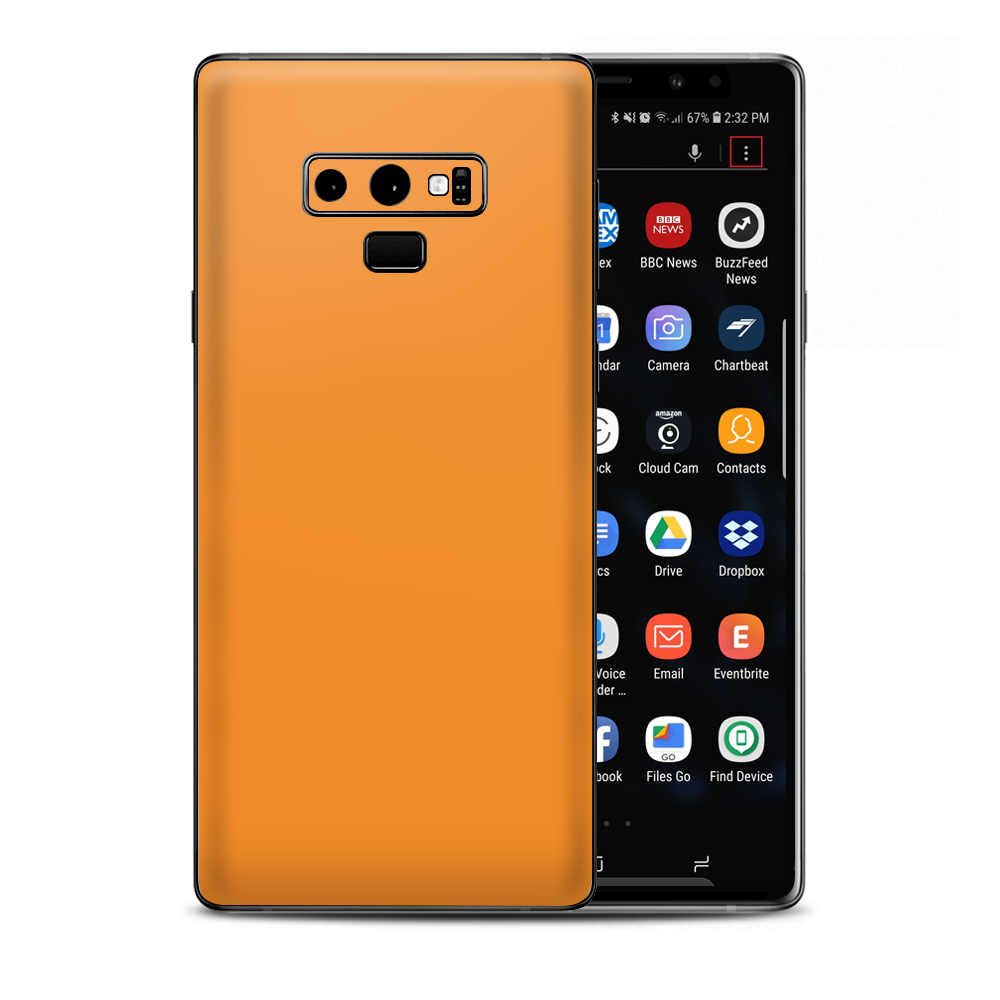 Dark Orange Samsung Galaxy Note 9 Skin