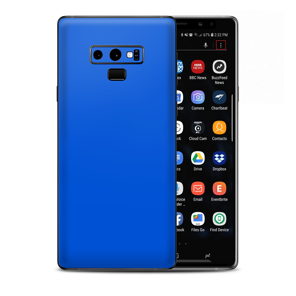 Solid Blue Samsung Galaxy Note 9 Skin