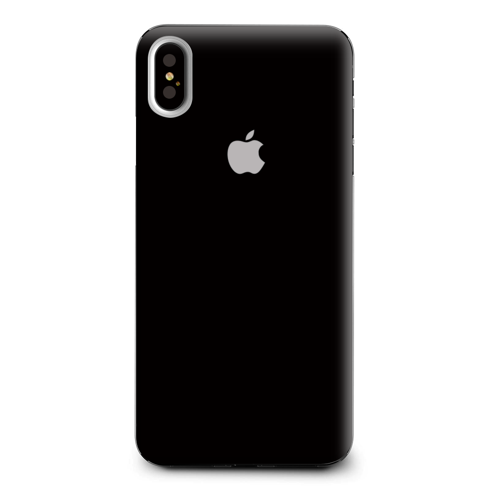 Solid Black Apple iPhone XS Max Skin